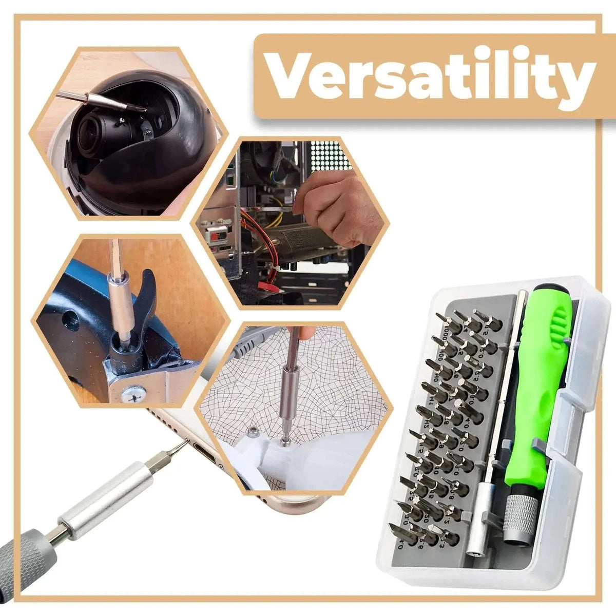 Mini 32-in-1 Precision Screwdriver Set for Electronics Repair-32 in 1