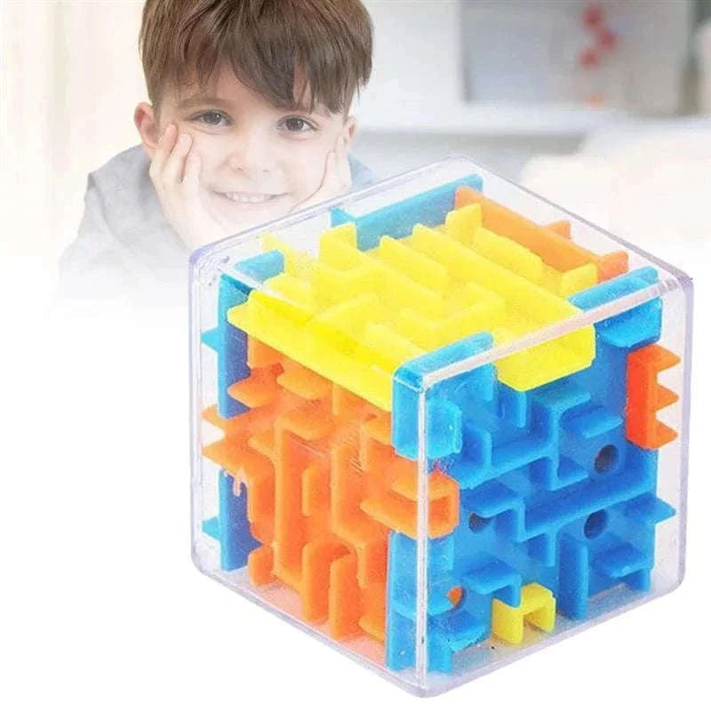 Mini 3D Maze Magic Cube Puzzle for Focused Screen-Free Play-1Pcs