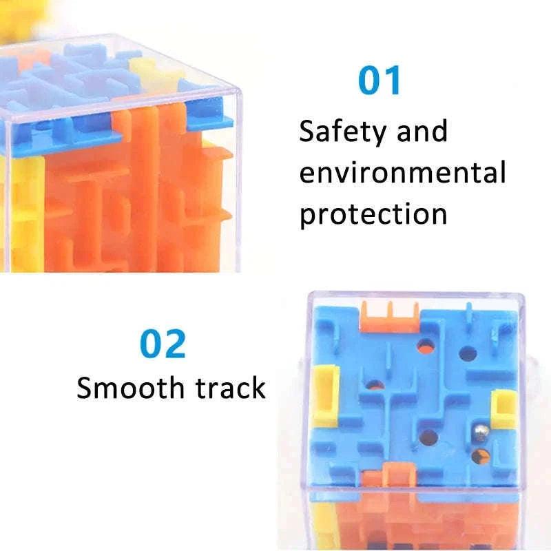Mini 3D Maze Magic Cube Puzzle for Focused Screen-Free Play-1Pcs