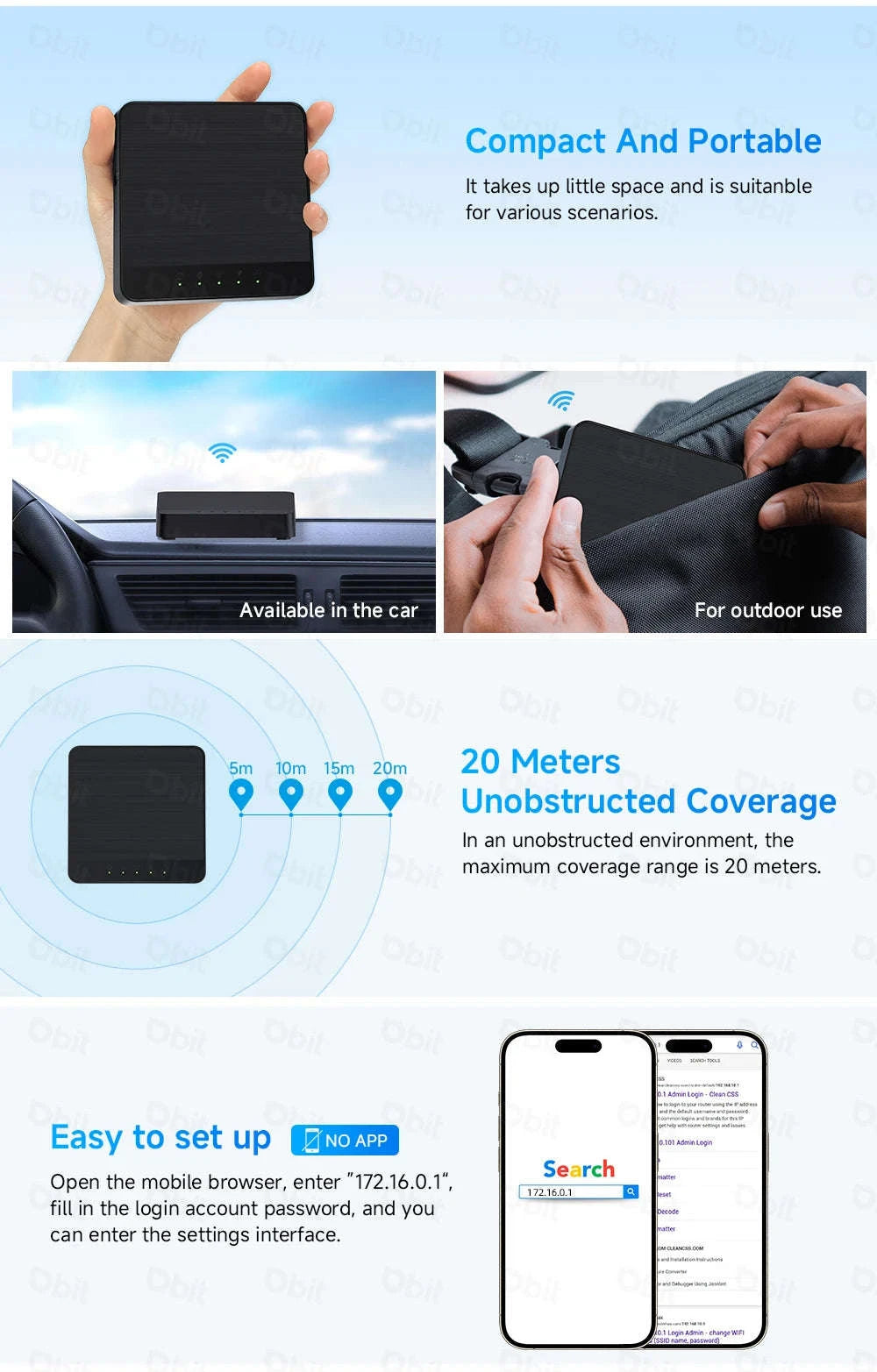 Mini 4G LTE WiFi Router with SIM Card Support-European regulations / China Mainland / 4G LET Router