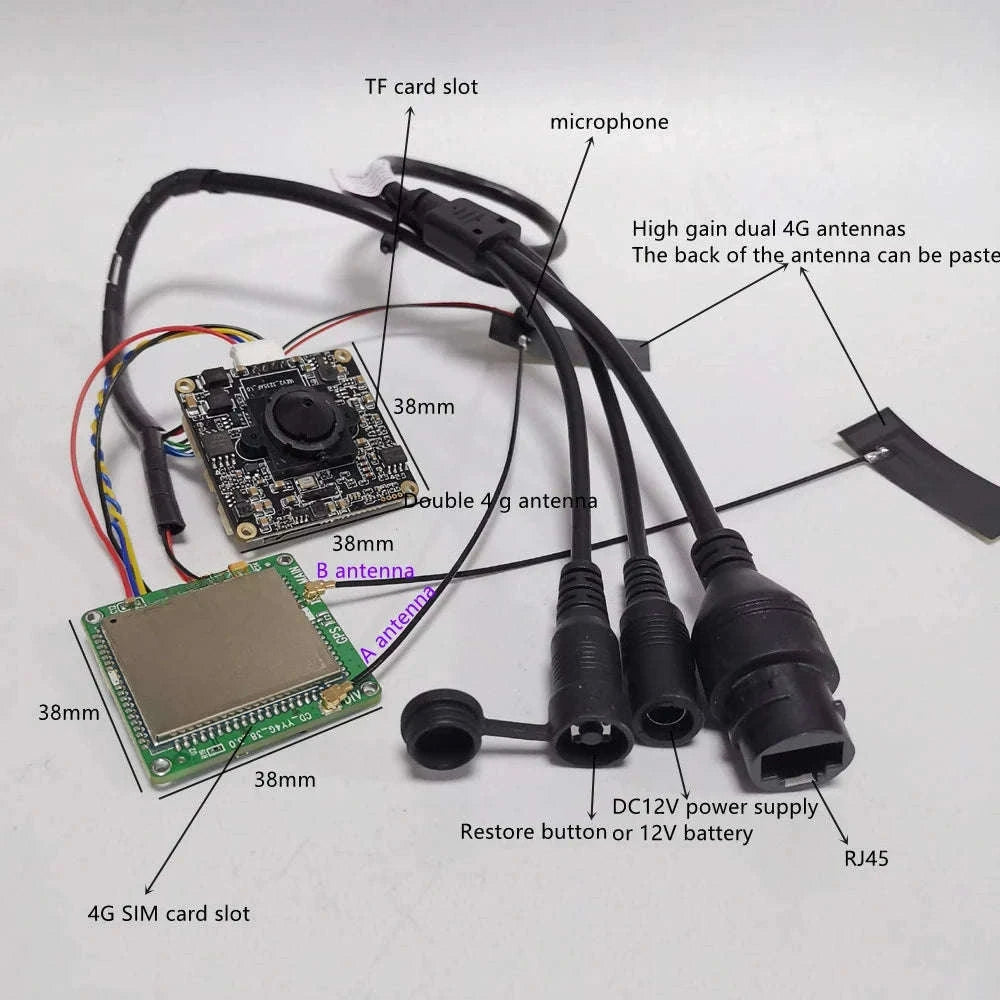 Mini 4G Pinhole Camera Module with Audio-5MP 4G EU