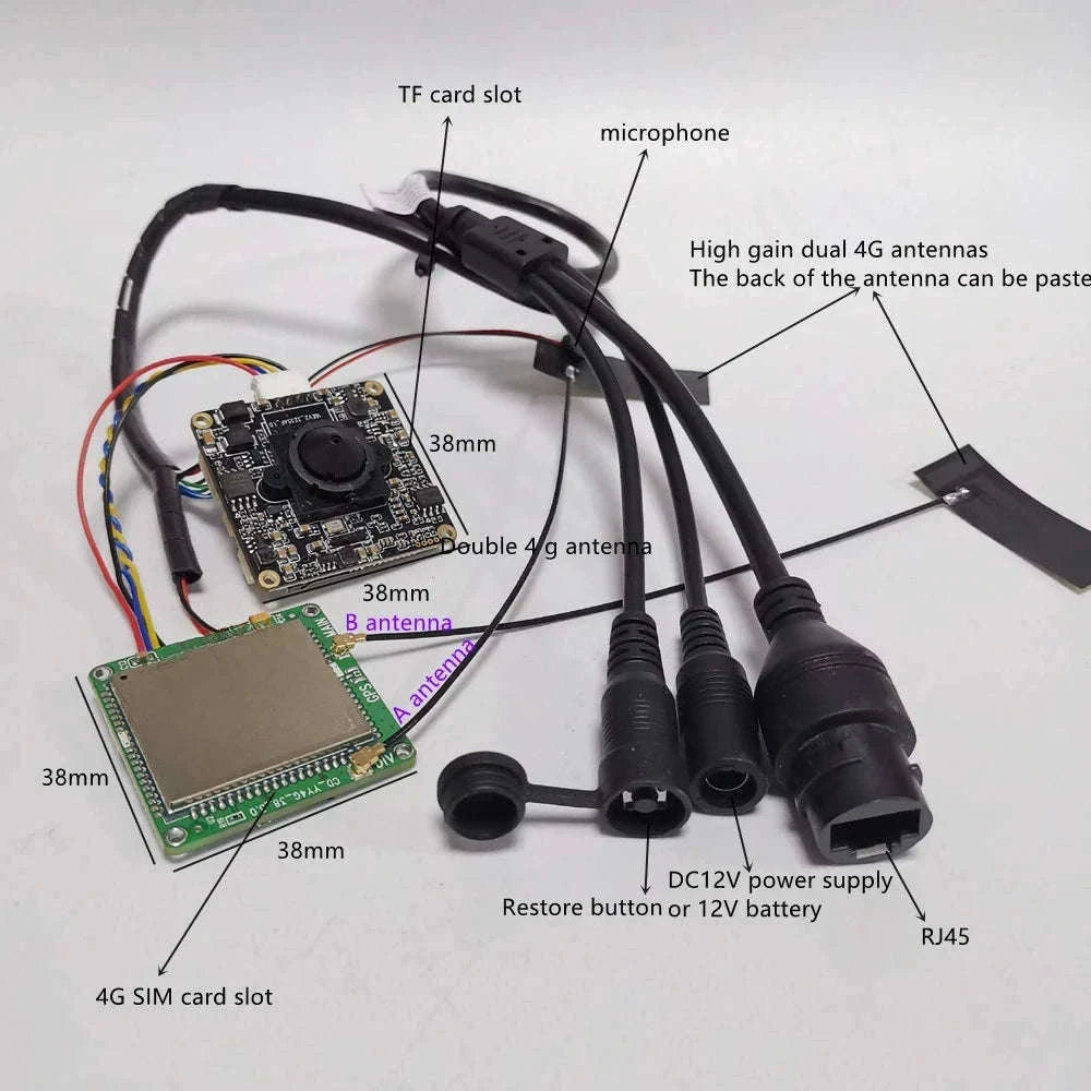 Mini 4G Pinhole Camera Module with Audio-5MP 4G EU