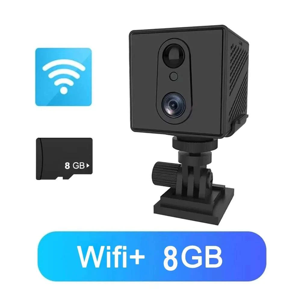 Mini 4G Security Camera with AI Detection, 5MP HD & Night Vision-WIFI Add 16GB Card-
