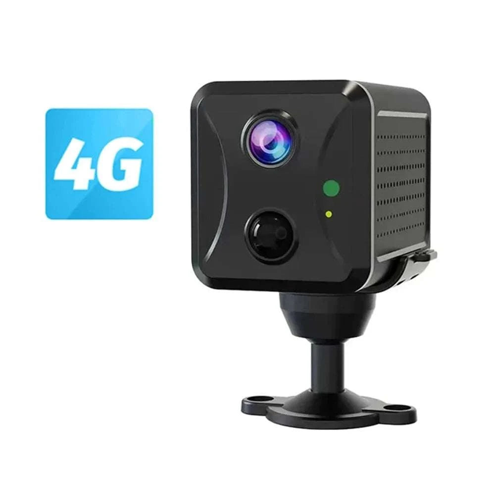 Mini 4G Security Camera with AI Detection, 5MP HD & Night Vision-WIFI Add 16GB Card-