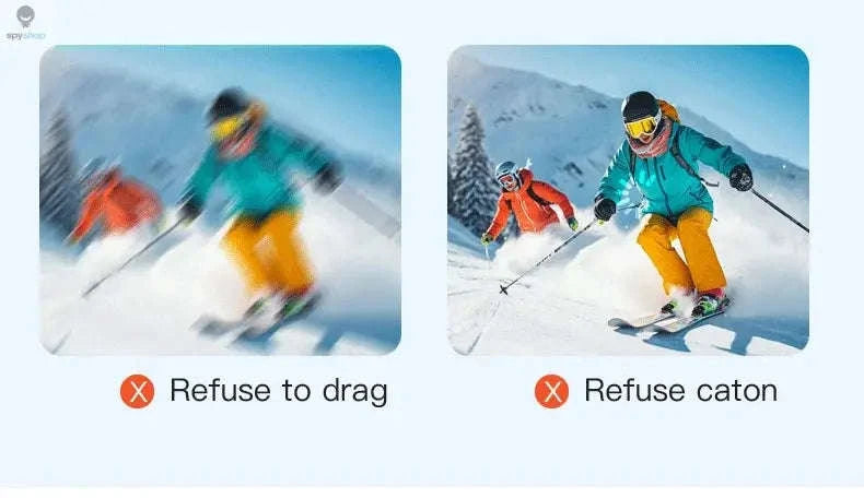 Mini 4K Action Bike Camera – Helmet & Handlebar POV Recording-UHD Pro 4K (Black) / With 128G TF Card