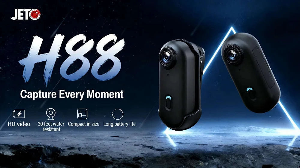Mini 4K Action Camera with WiFi, Magnetic Mount & 30M Waterproof-FHD 1080P (White) / NO TF Card