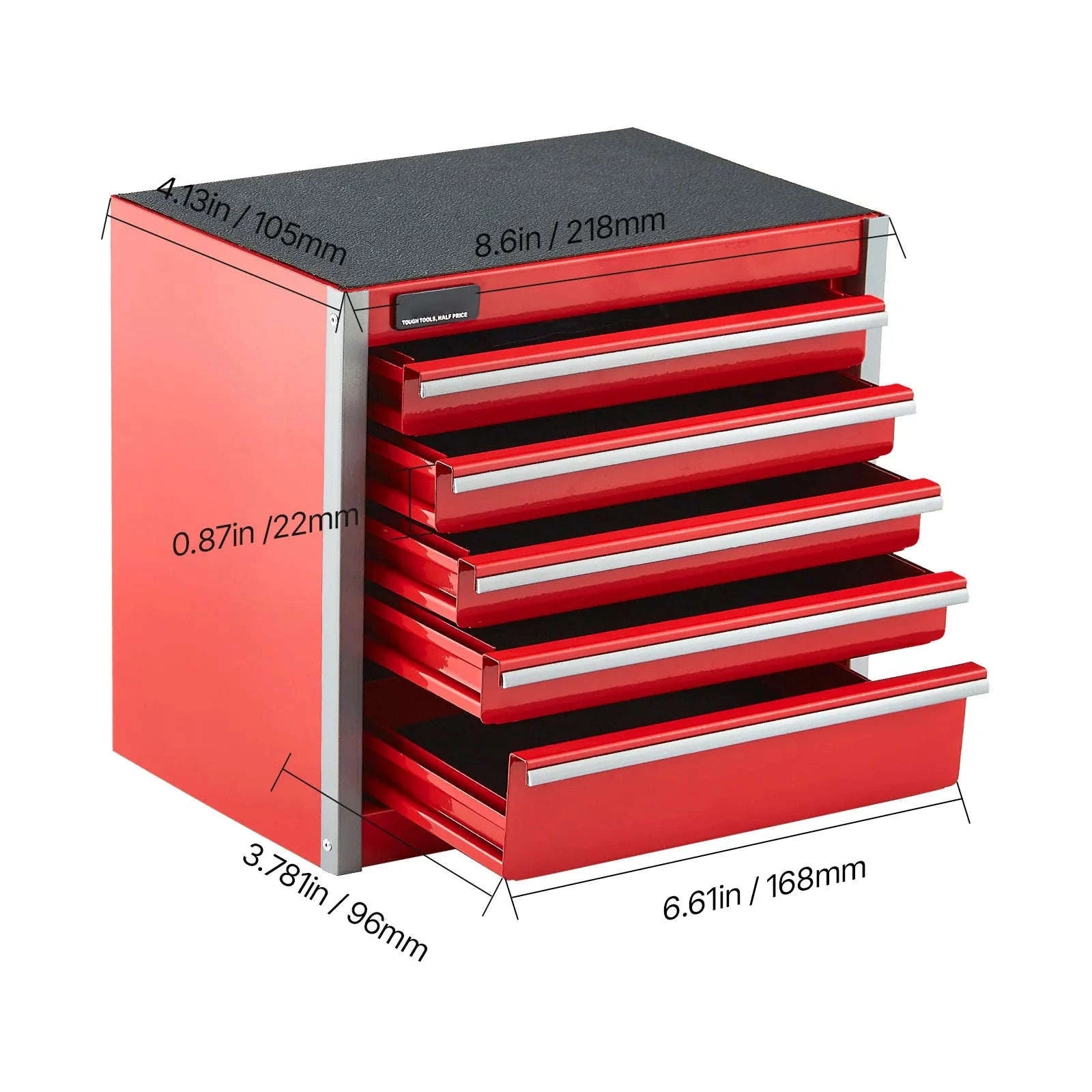 Mini 5-Drawer Metal Tool Box – Compact Organizer for Tools & Small Items-Balck / CZECH REPUBLIC