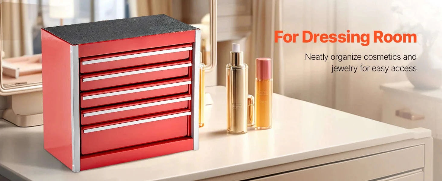 Mini 5-Drawer Metal Tool Box – Compact Organizer for Tools & Small Items-Balck / CZECH REPUBLIC
