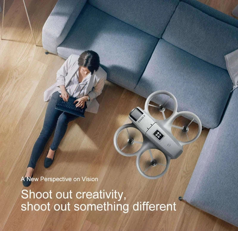 Mini 8K Dual‑Camera Drone with GPS and Obstacle Avoidance-Grey-8K HD-VR