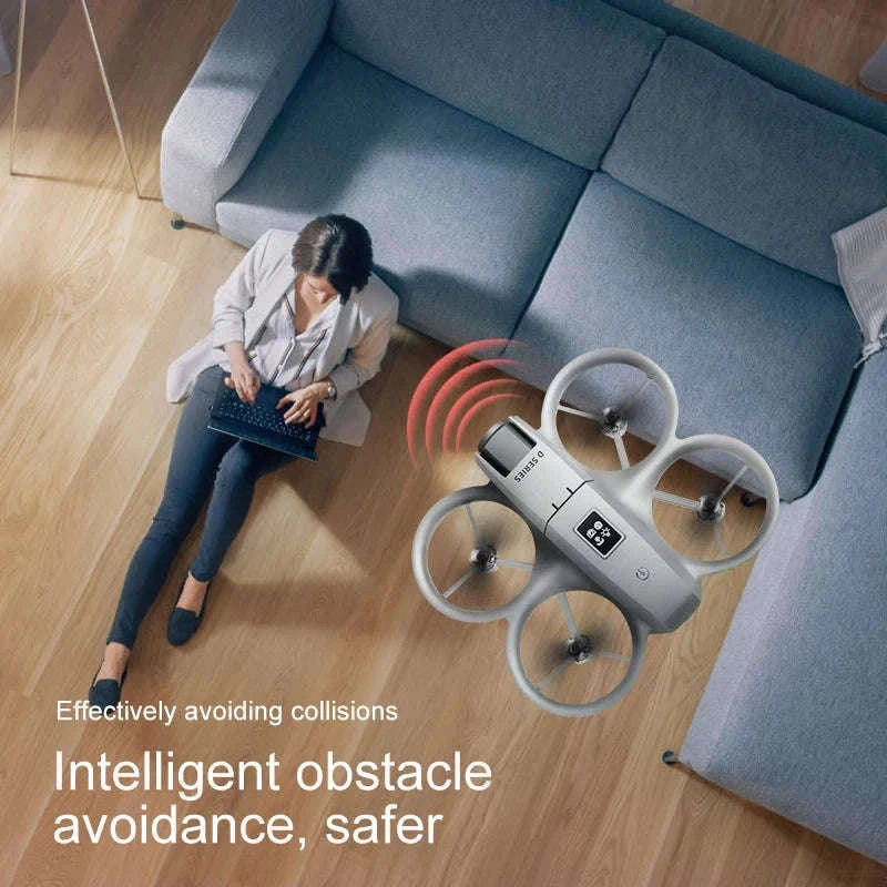 Mini 8K Dual‑Camera Drone with GPS and Obstacle Avoidance-Grey-8K HD-VR