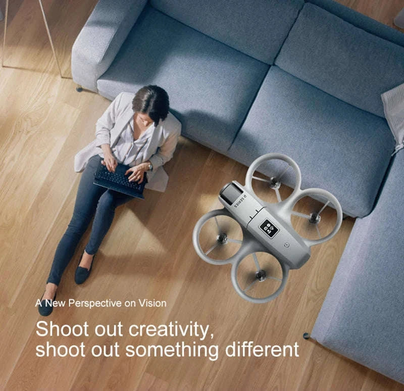 Mini 8K Dual‑Camera Drone with GPS and Obstacle Avoidance-Grey-8K HD-VR