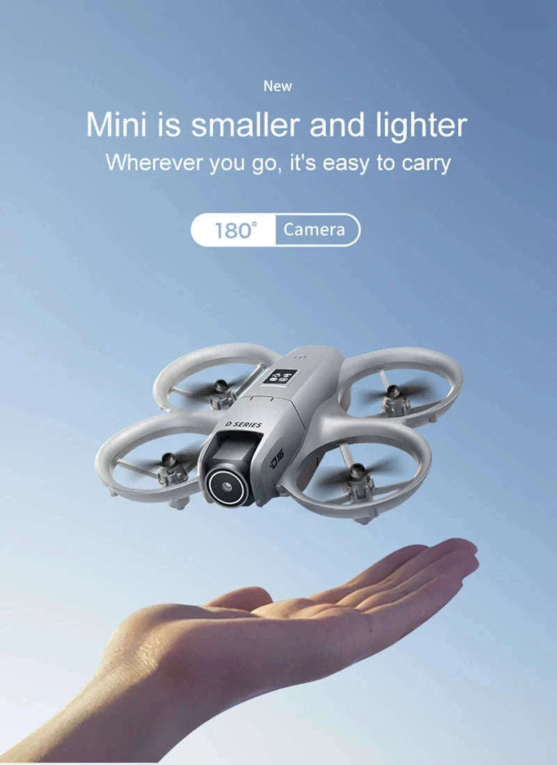 Mini 8K Dual‑Camera Drone with GPS and Obstacle Avoidance-Grey-8K HD-VR