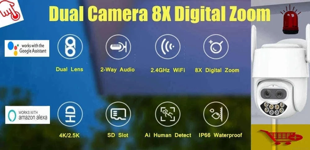 Mini 8MP POE Audio IP Camera with Sony Sensor-8MP DC 12V NO Poe / 3.6mm