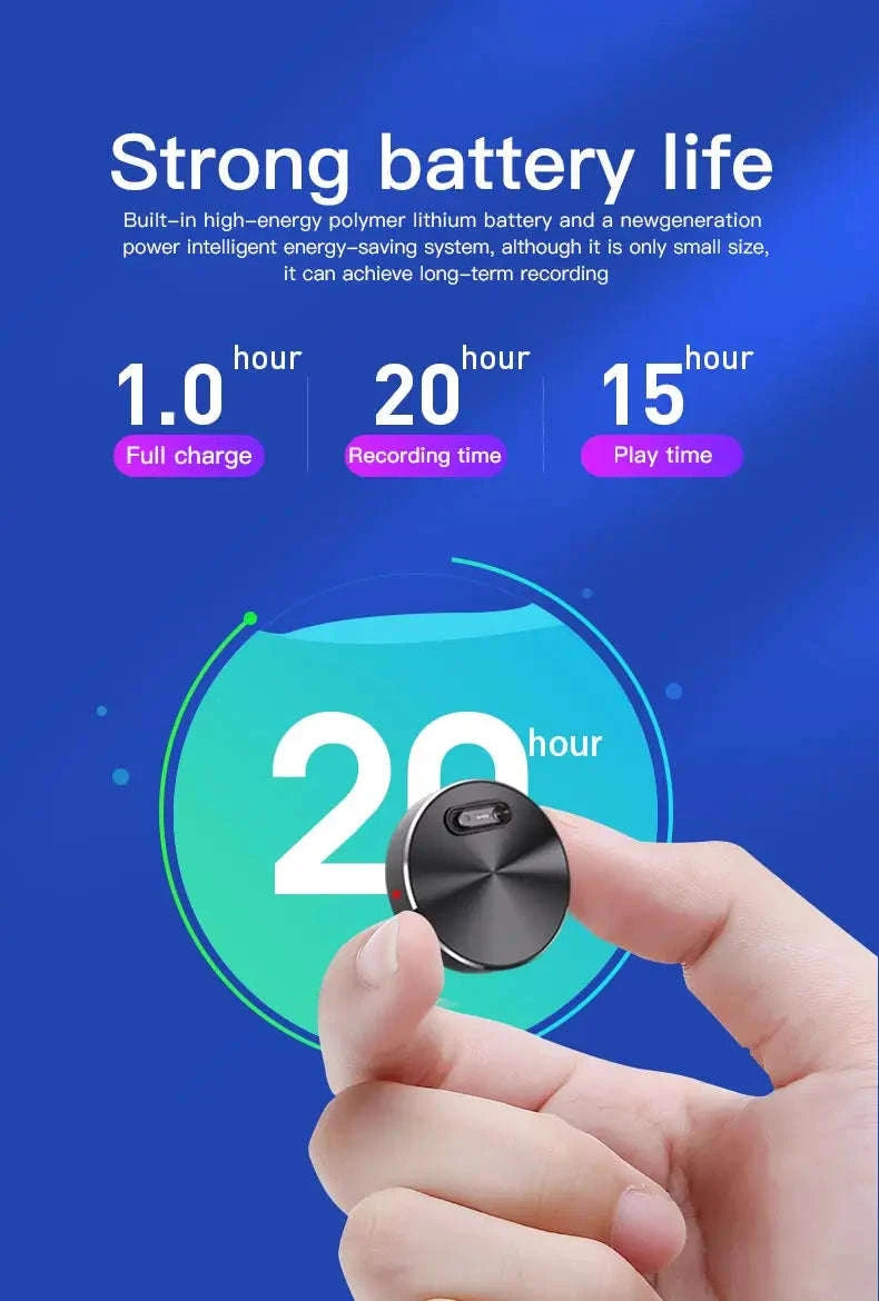 Mini Activated Voice Recorder with USB Storage-black / 32 GB