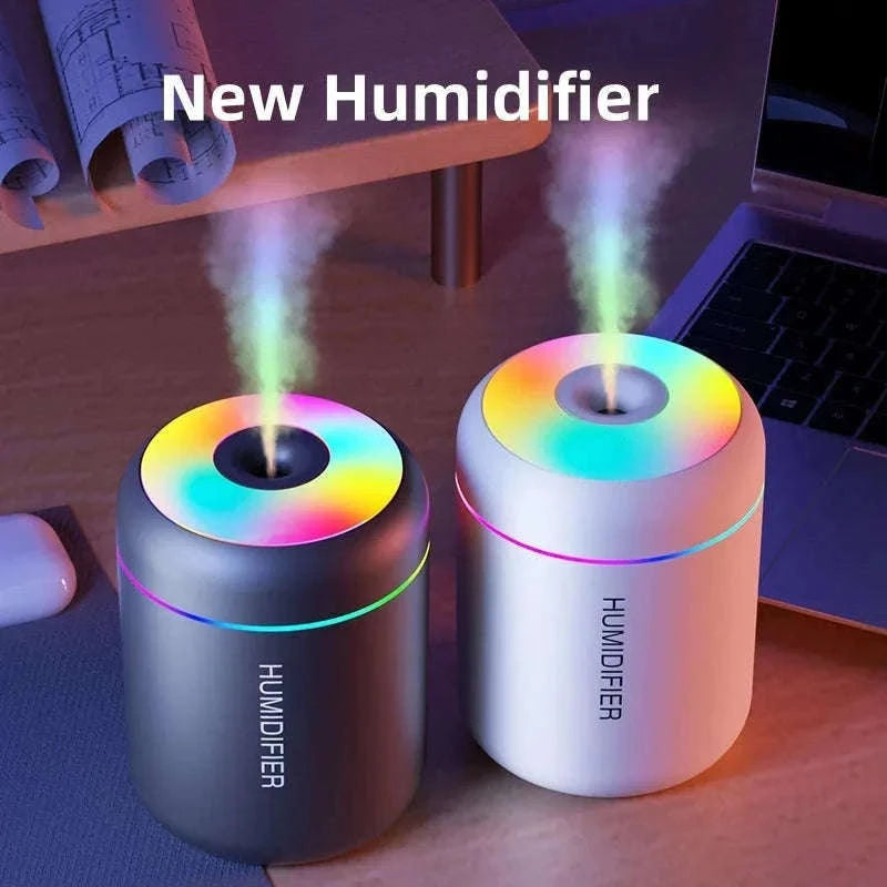 Mini Air Humidifier USB Aroma Diffuser for Dry Spaces-WHITE