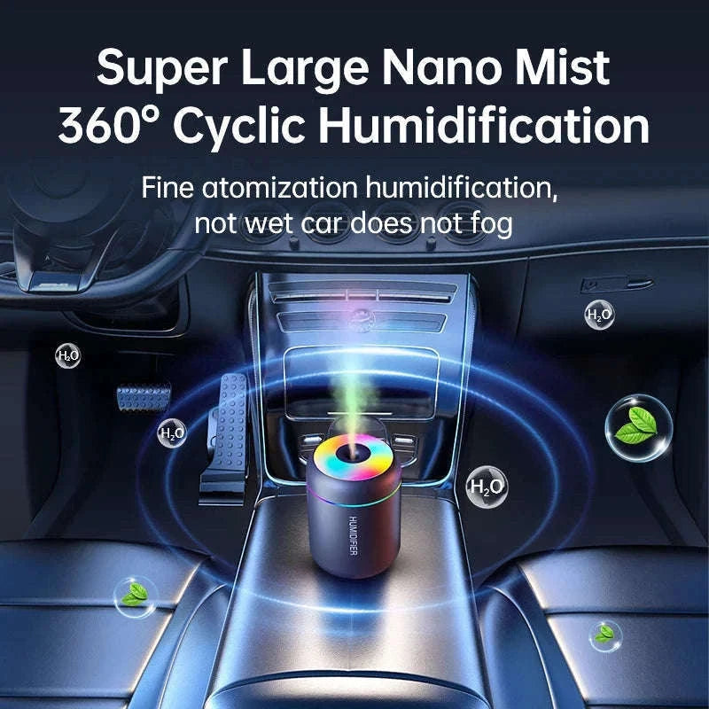 Mini Air Humidifier USB Aroma Diffuser for Dry Spaces-WHITE