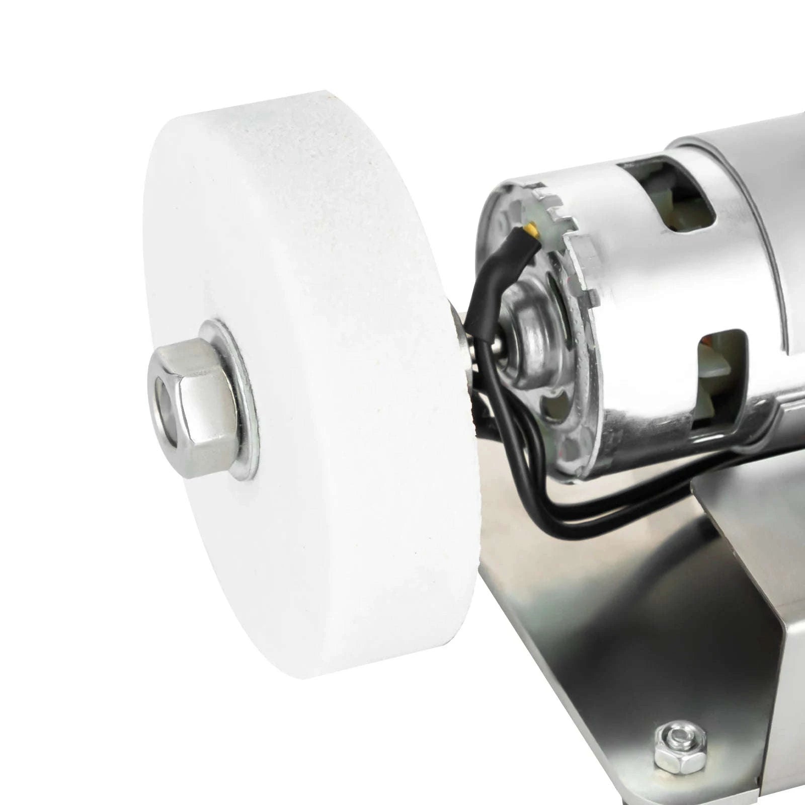 Mini Belt Sander with Adjustable Speed and Stainless Steel Body-Silver / GERMANY