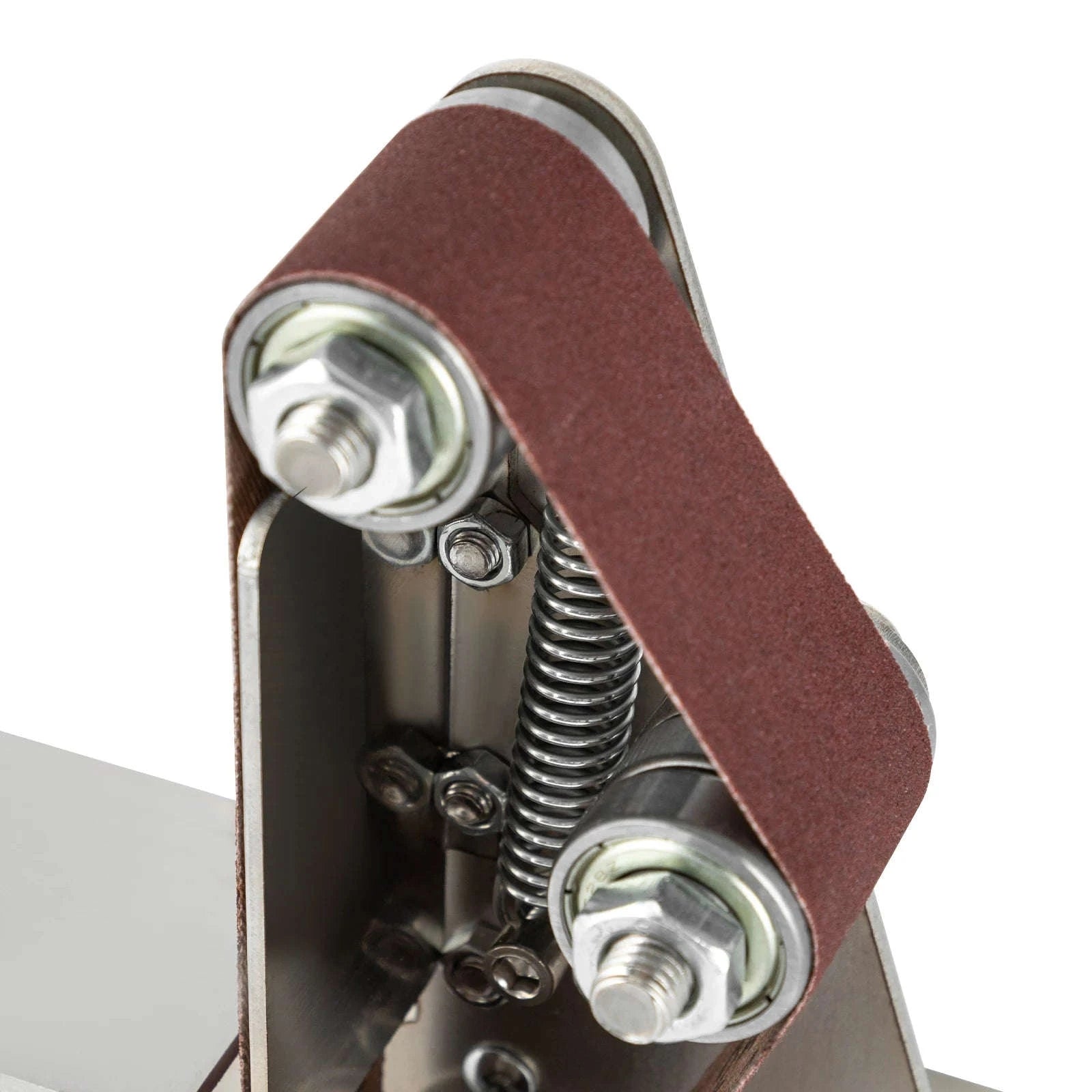 Mini Belt Sander with Adjustable Speed and Stainless Steel Body-Silver / GERMANY