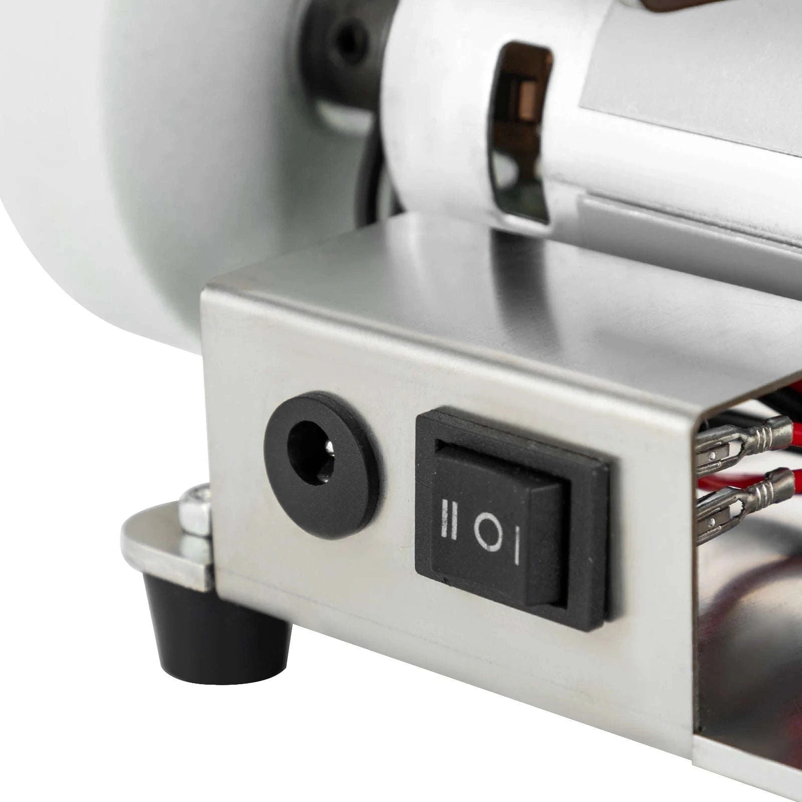 Mini Belt Sander with Adjustable Speed and Stainless Steel Body-Silver / GERMANY