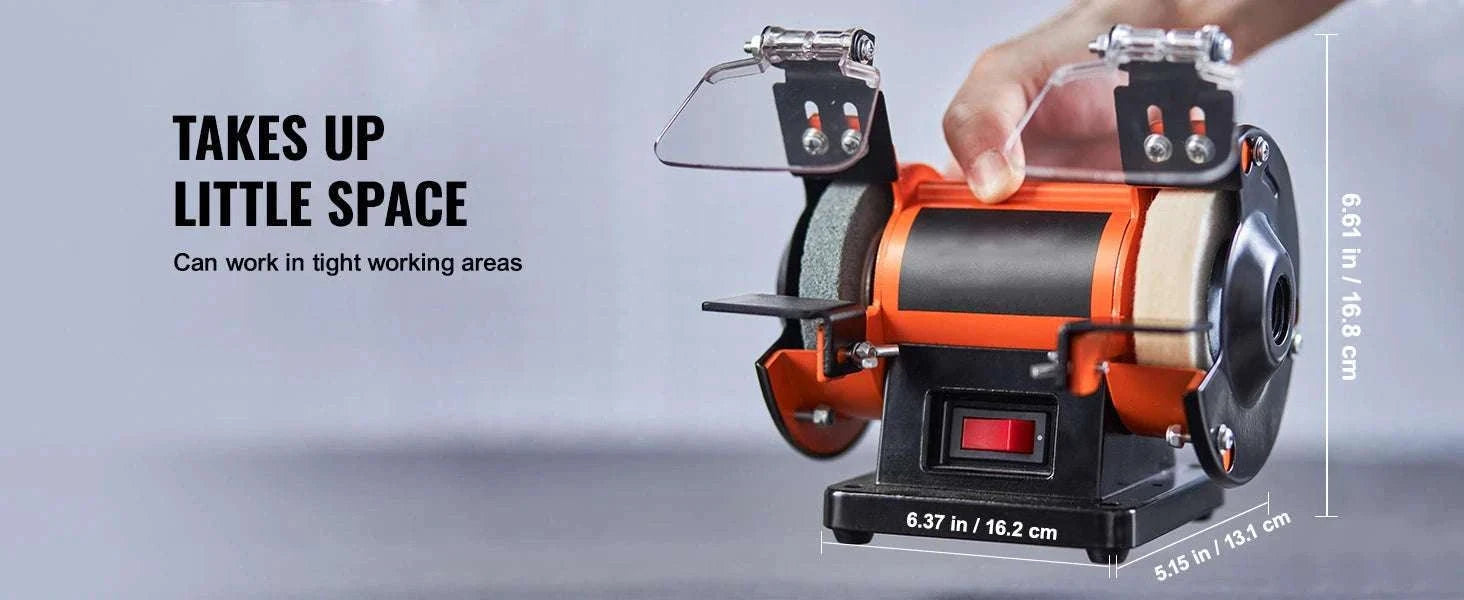 Mini Bench Polisher with Adjustable Speed for Jewelry & Gemstones-1.8kg 3590RPM / United States