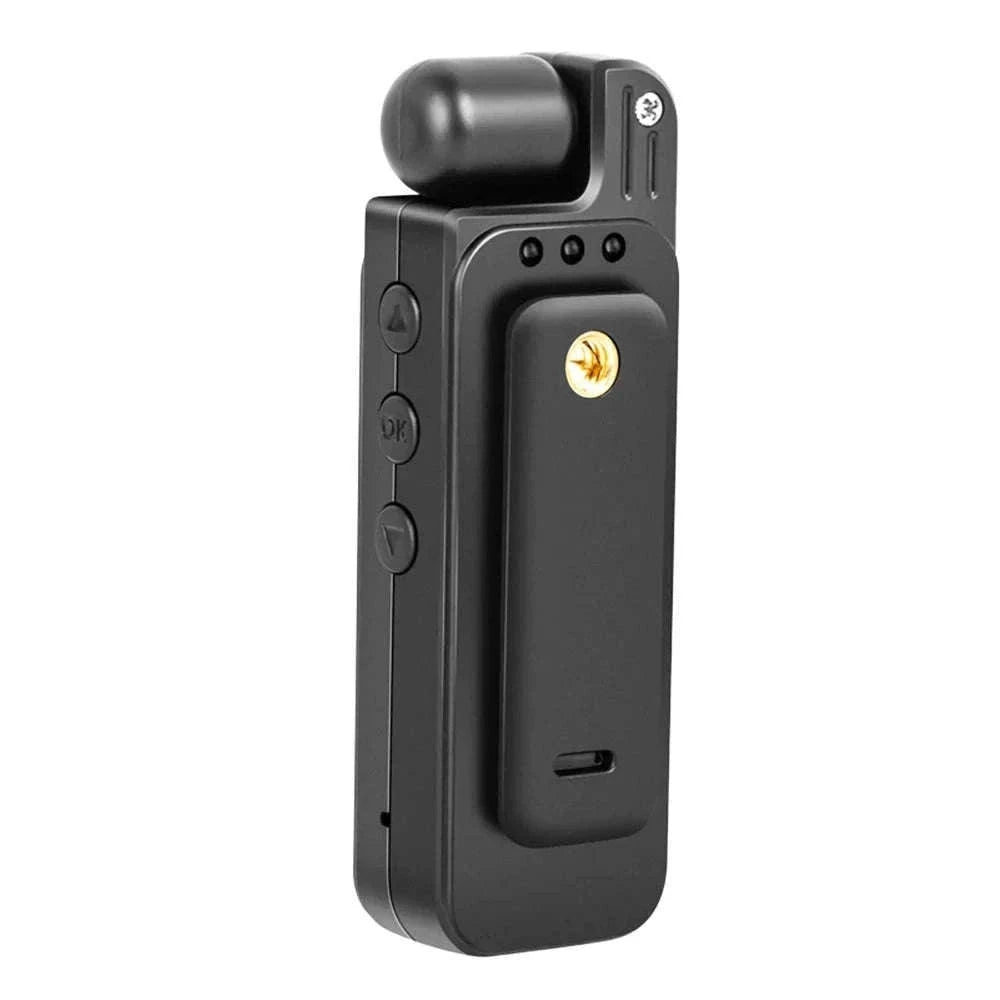 Mini Body Camera 1080P HD with Night Vision & 180° Lens-black / Without TF Card