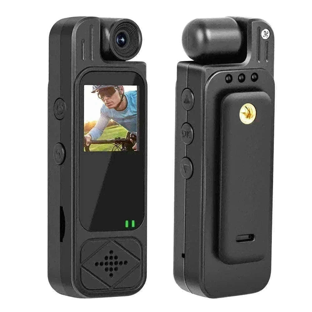 Mini Body Camera 1080P HD with Night Vision & 180° Lens-black / Without TF Card