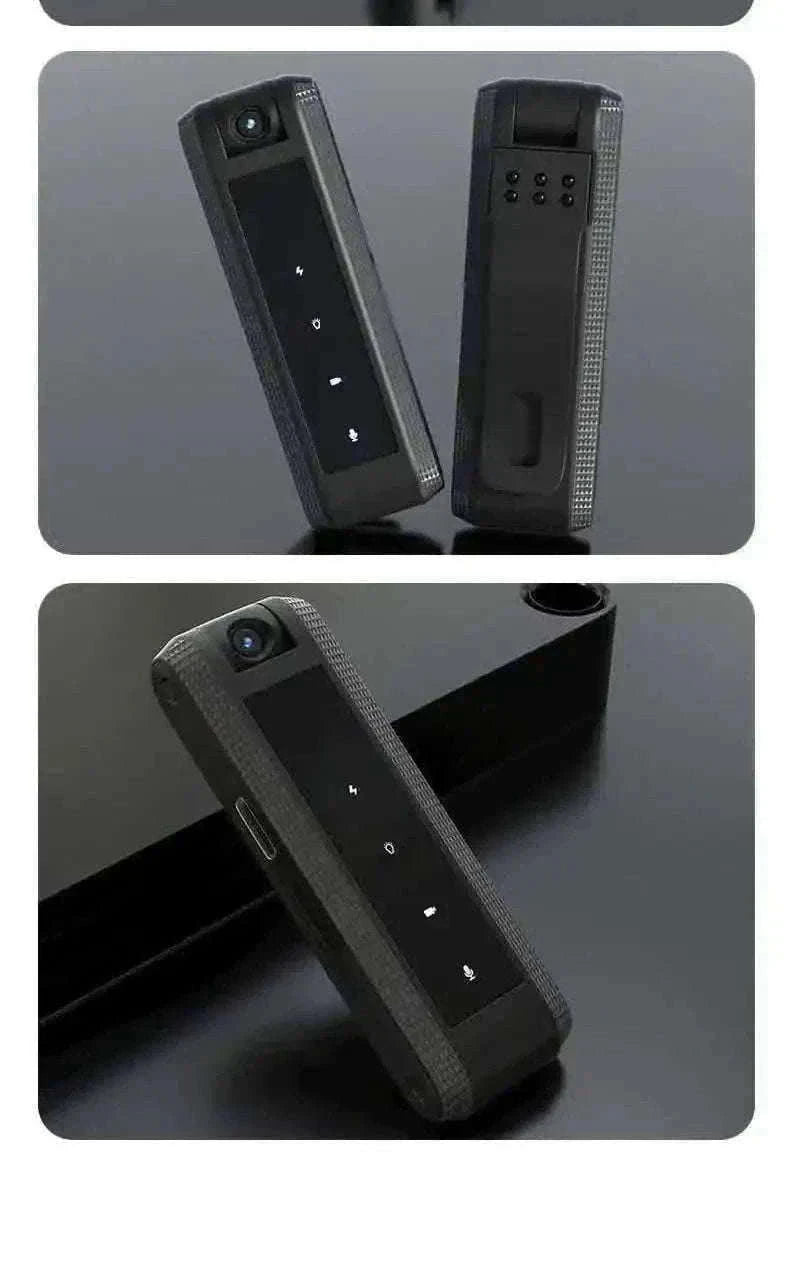 Mini Body Camera 1080P HD with Night Vision & 180° Rotating Lens-Black