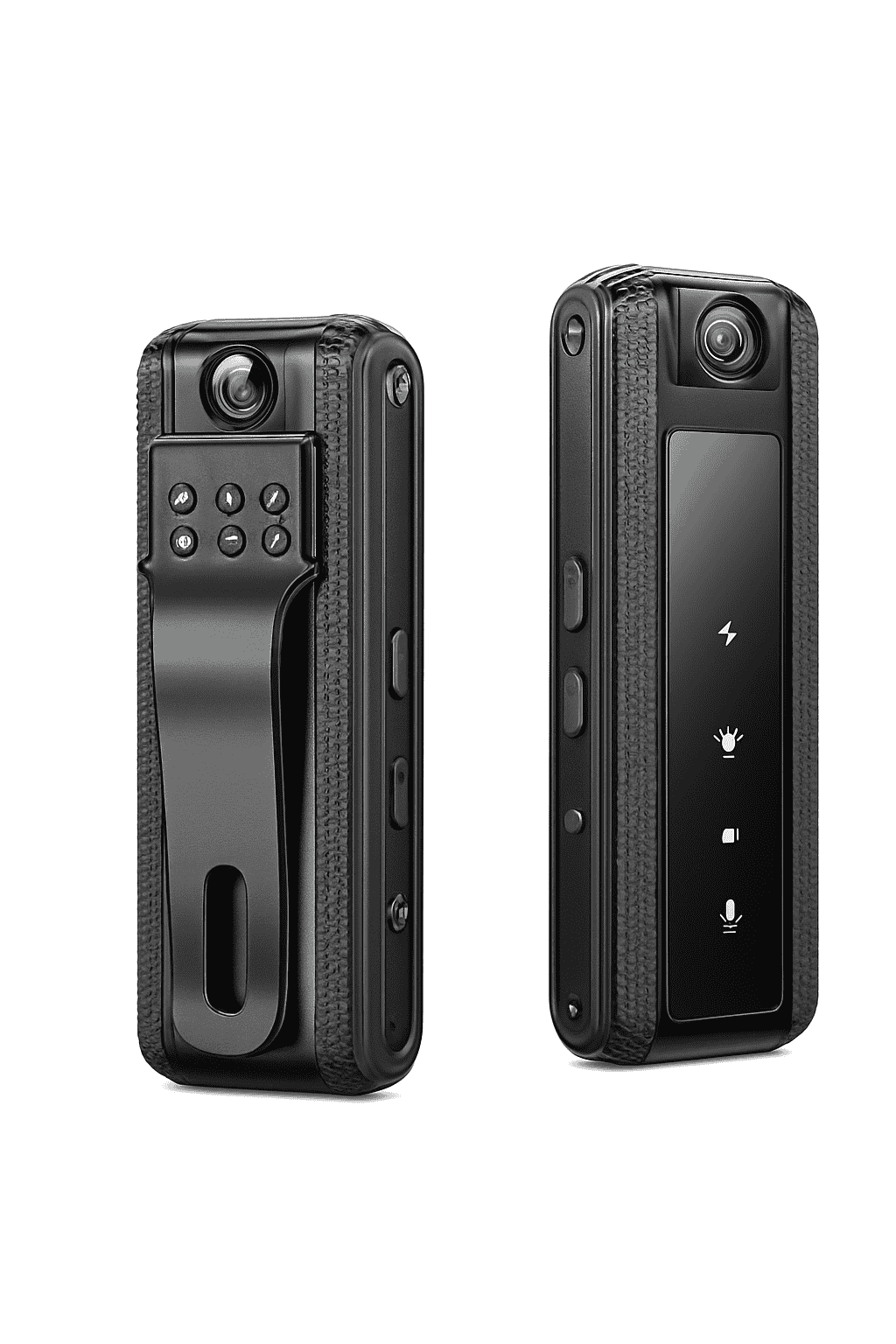 Mini Body Camera 1080P HD with Night Vision & 180° Rotating Lens-Black