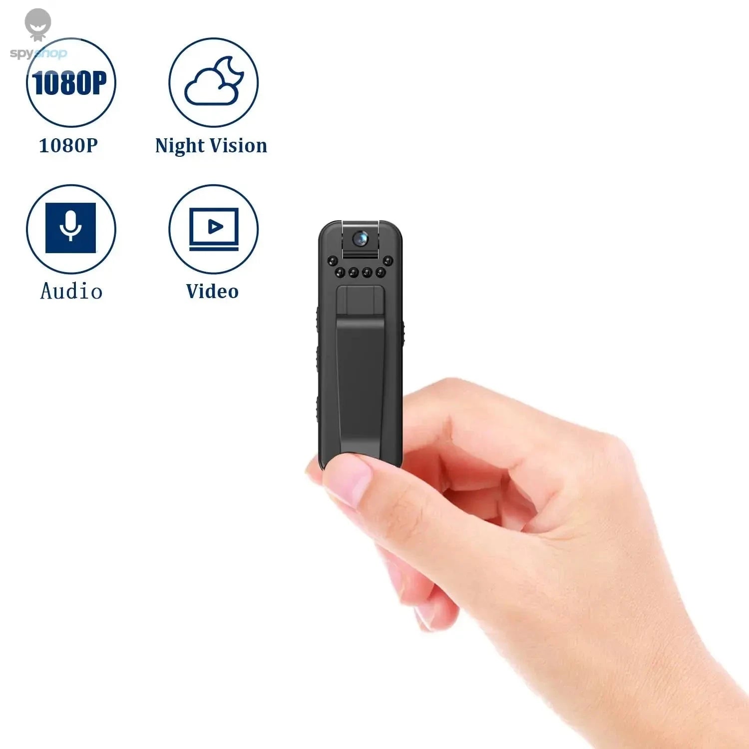 Mini Body Camera – Portable 1080P Recorder for Clear, Reliable Footage-black / Without TF Card