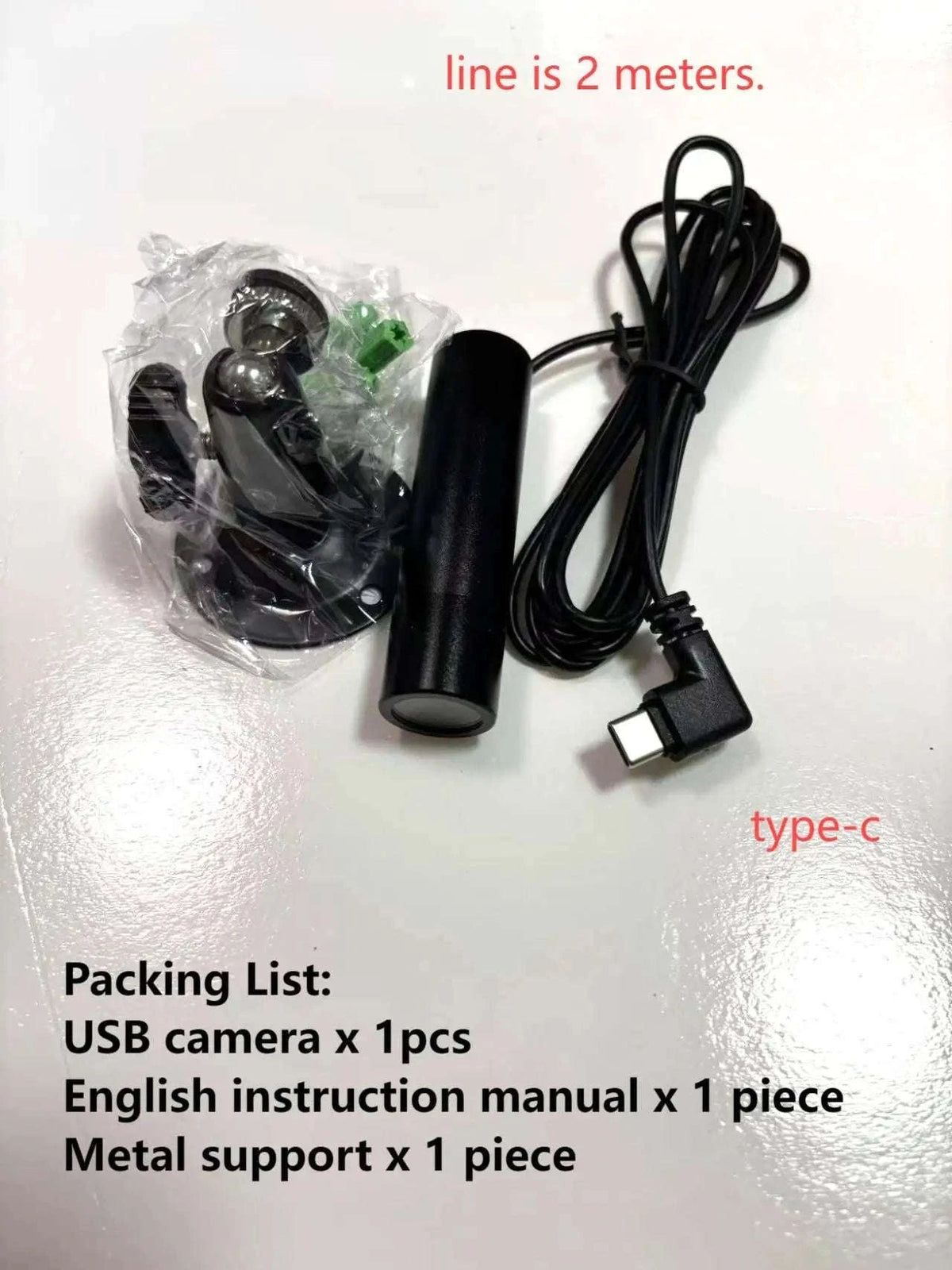 Mini Bullet Camera 1080P 30fps USB Type-C Drive-Free-usb 2.0 / 3.6mm