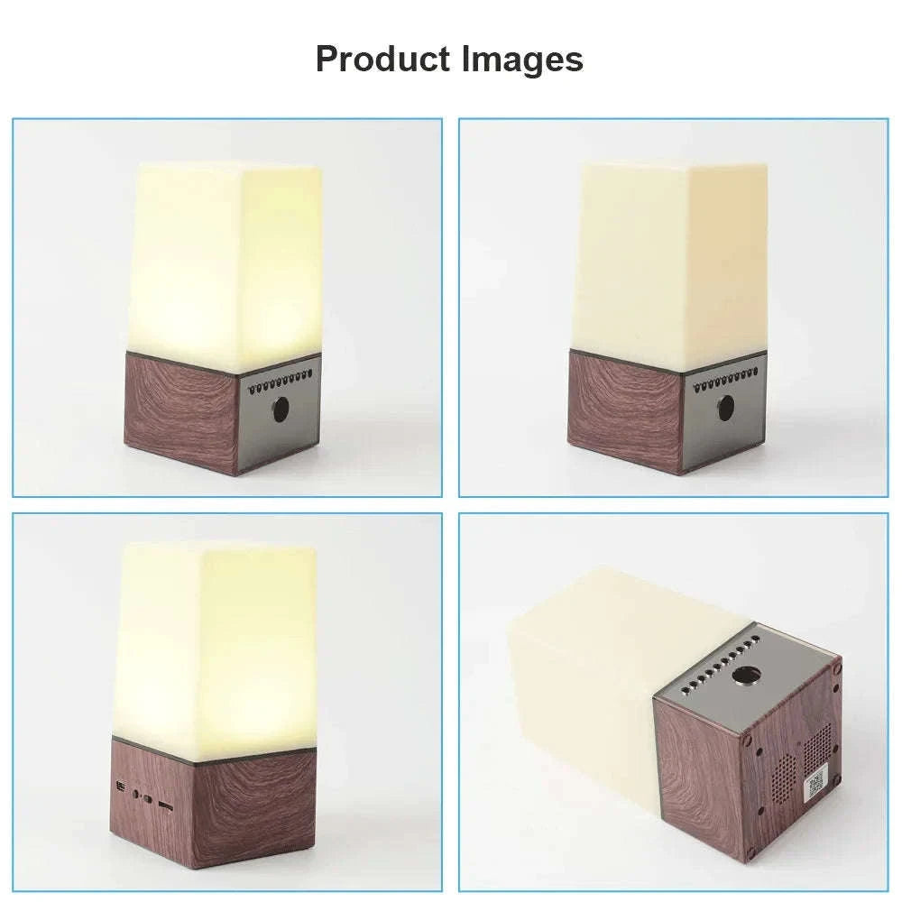 Mini Camera Light WiFi Security LED Desk Lamp with Night Vision-Black / only camera