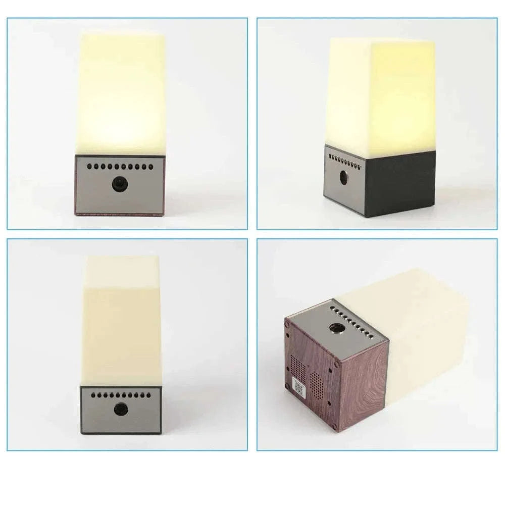 Mini Camera Light WiFi Security LED Desk Lamp with Night Vision-Black / only camera