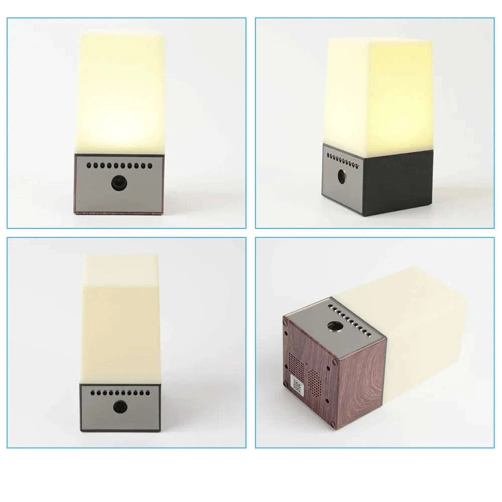 Mini Camera Light WiFi Security LED Desk Lamp with Night Vision-Black / only camera