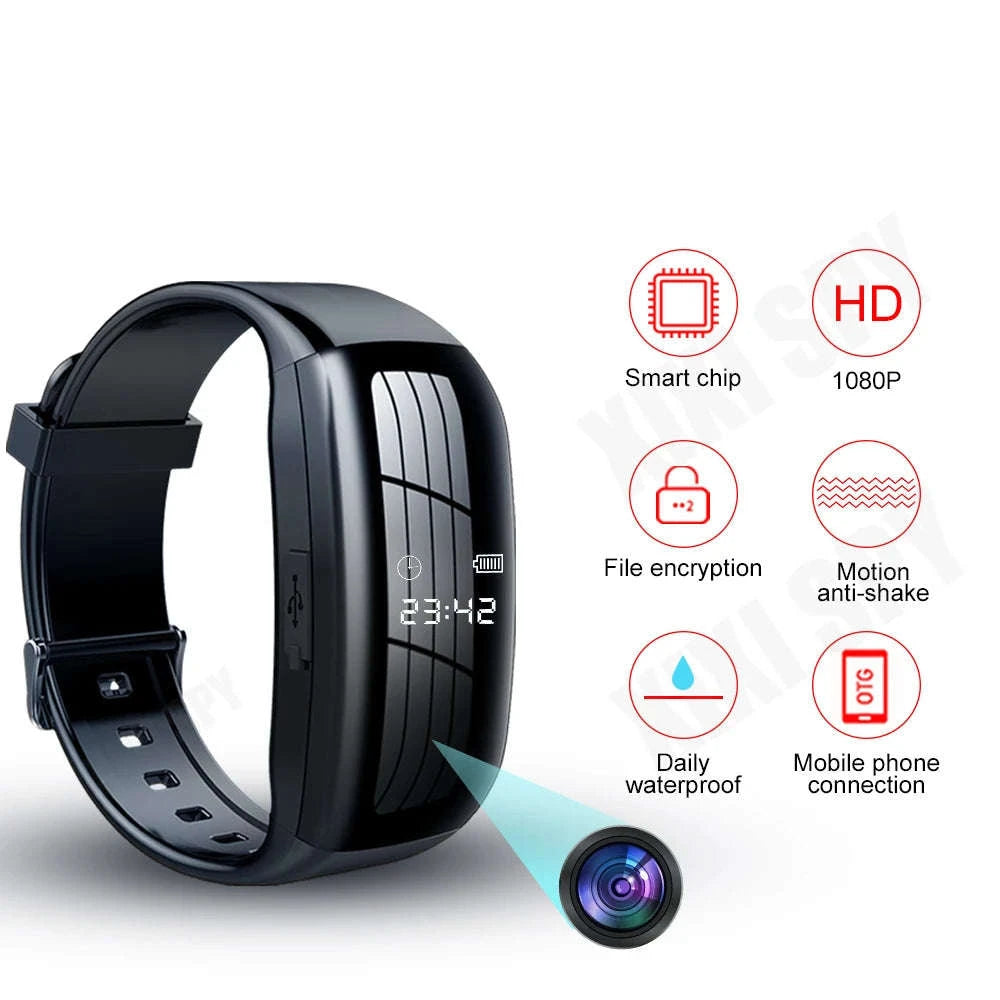 Mini Camera Watch 1080P HD Bracelet Recorder-Recorder / 16GB / CHINA