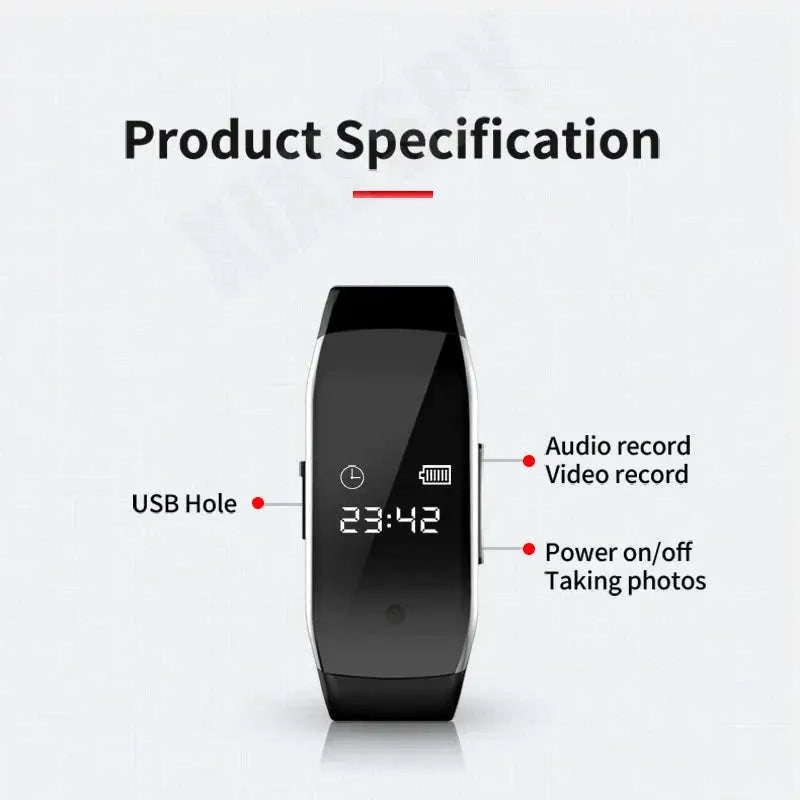 Mini Camera Watch – 1080P HD Recording with Discreet Wearable Design-With otg adapter / 64GB / CHINA