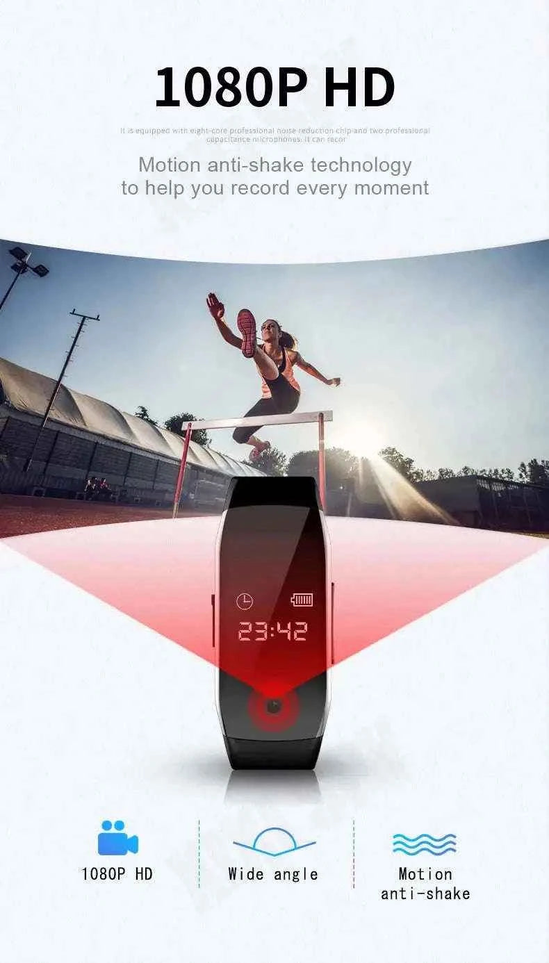 Mini Camera Watch 1080P HD Wearable Recorder