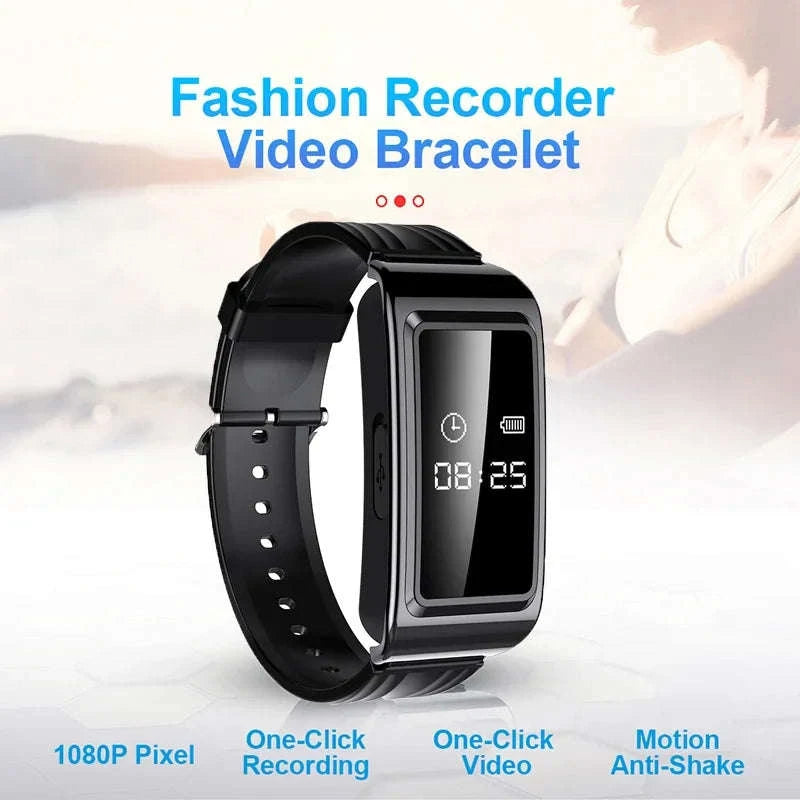 Mini Camera Watch Bracelet-D6 / 128GB