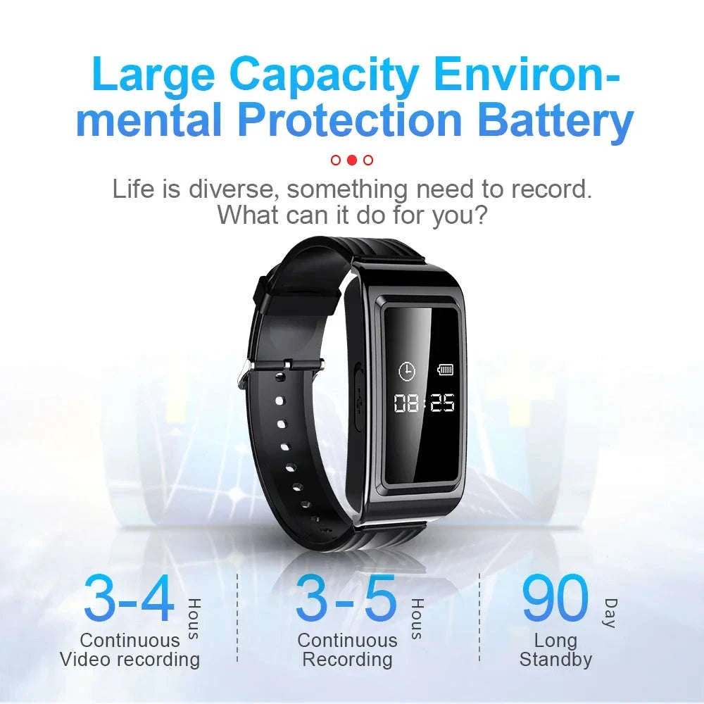 Mini Camera Watch Bracelet-D6 / 128GB