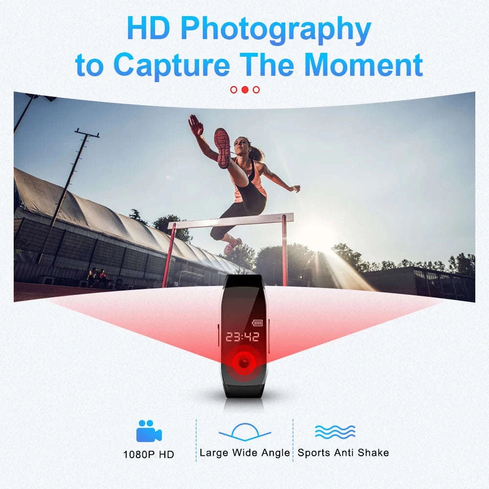 Mini Camera Watch Bracelet-D6 / 128GB
