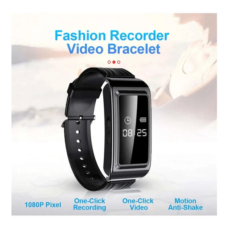 Mini Camera Watch Bracelet-D6 / 128GB