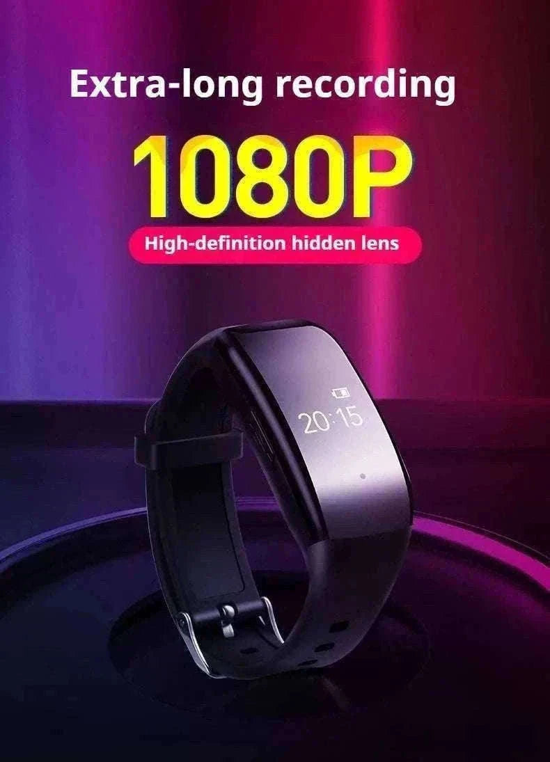 Mini Camera Wristwatch 1080P HD with 4GB Memory Discreet Design-black / 8GB / China Mainland