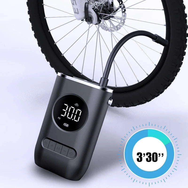 Mini Car Electric Air Pump Portable Wireless Tire Inflator-Wireless Charging / Battery Powered / spain