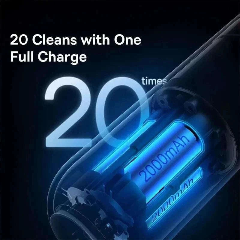 Mini Car Vacuum Cleaner 6000Pa Handheld 2-in-1 Vacuum & Blower-Black