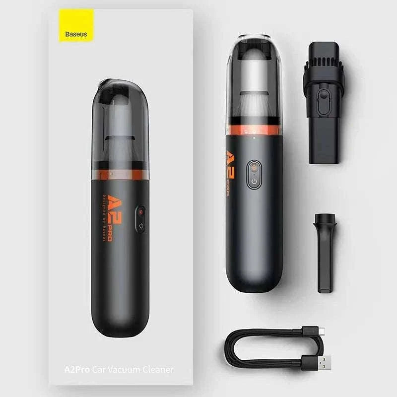 Mini Car Vacuum Cleaner 6000Pa Handheld 2-in-1 Vacuum & Blower-Black