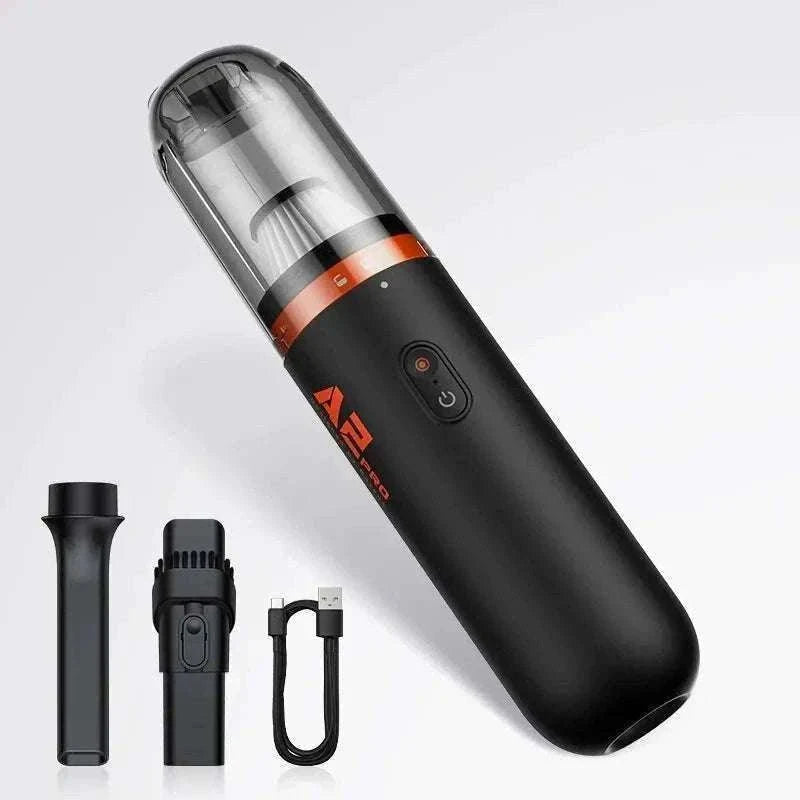 Mini Car Vacuum Cleaner 6000Pa Handheld 2-in-1 Vacuum & Blower-Black