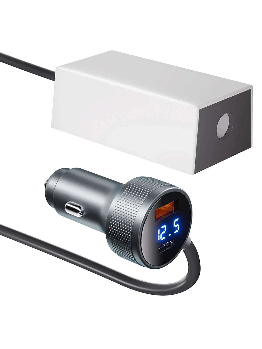 Mini Cigarette Lighter Adapter 36V 1.67A 3-in-1 Cord-1M