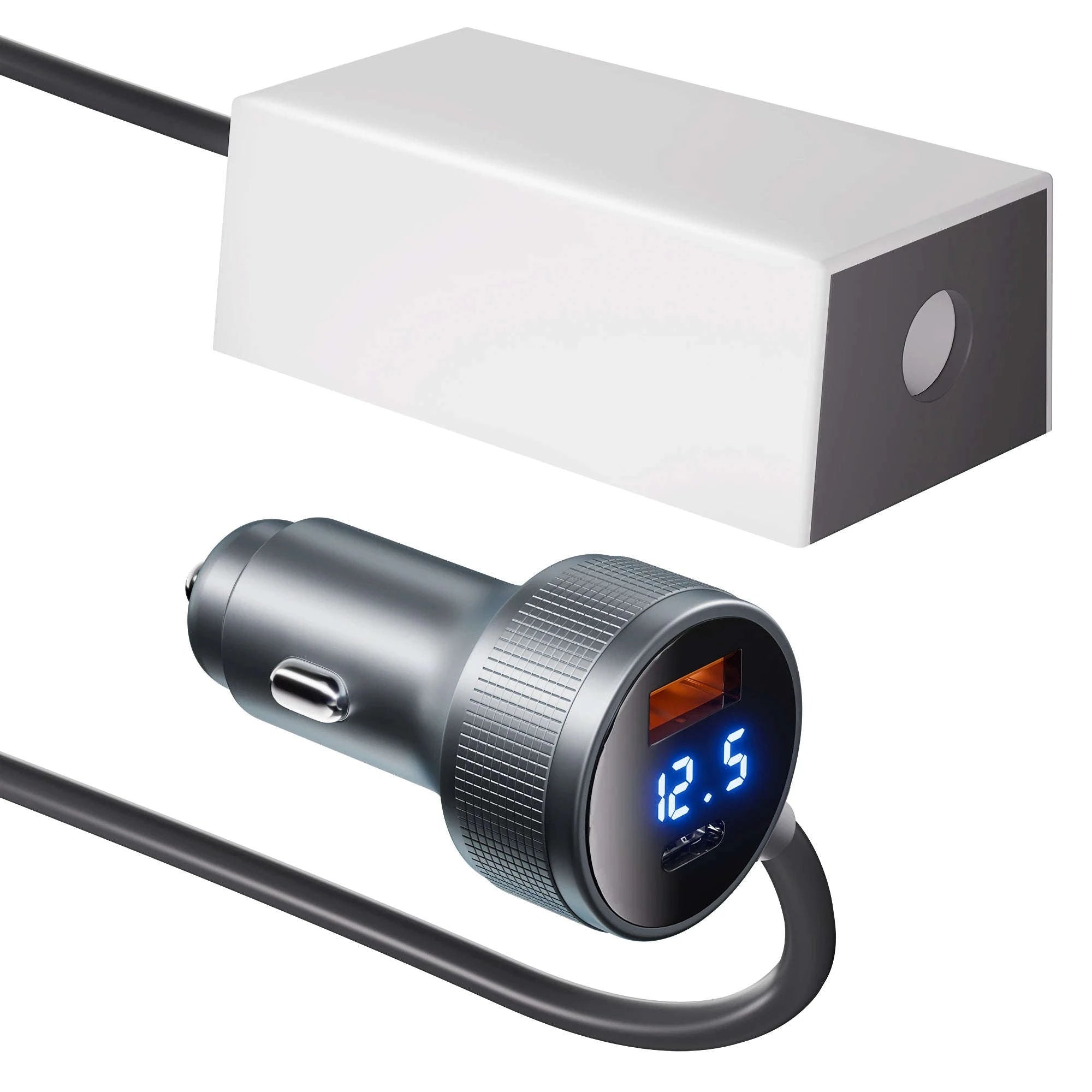 Mini Cigarette Lighter Adapter 36V 1.67A 3-in-1 Cord-1M
