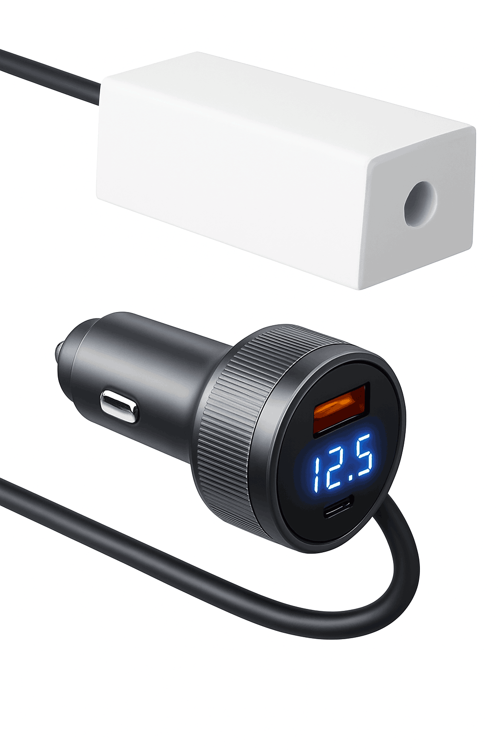 Mini Cigarette Lighter Adapter 36V 1.67A 3-in-1 Cord-1M