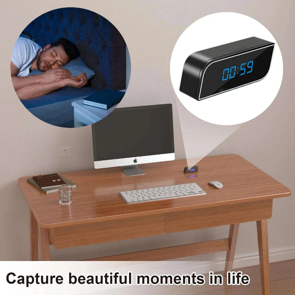 Mini Clock Camera – Discreet 1080P Full HD Cam-Mini Camera / Add 128G card