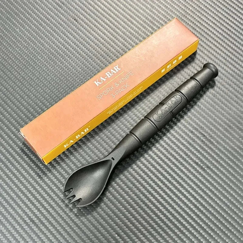 Mini Cutlery Set Foldable Fork Spoon Knife Combo-United States / Dark Khaki
